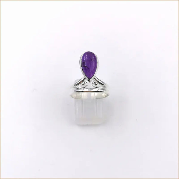 Bague améthyste goutte "RI1133.A"
