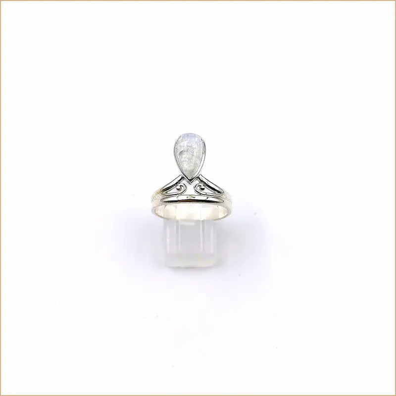 Bague pierre de lune goutte "RI1133.P"