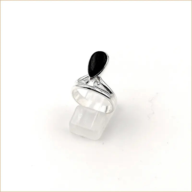 Bague onyx goutte "RI1133.O"