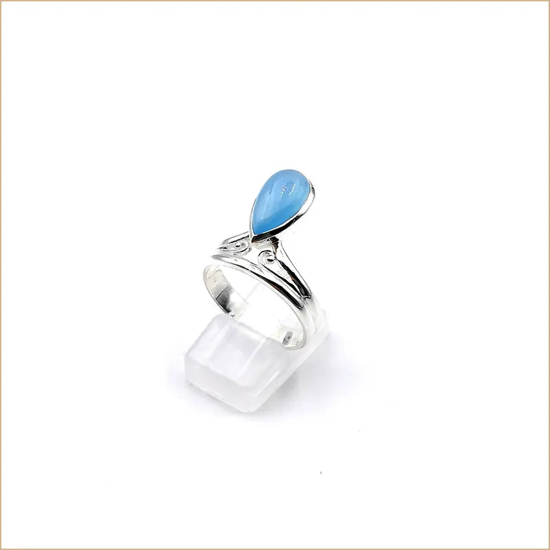 Bague calcédoine goutte "RI1133.CA"