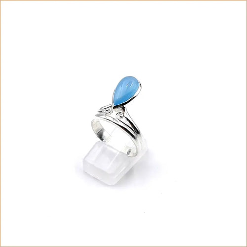 Bague calcédoine goutte "RI1133.CA"