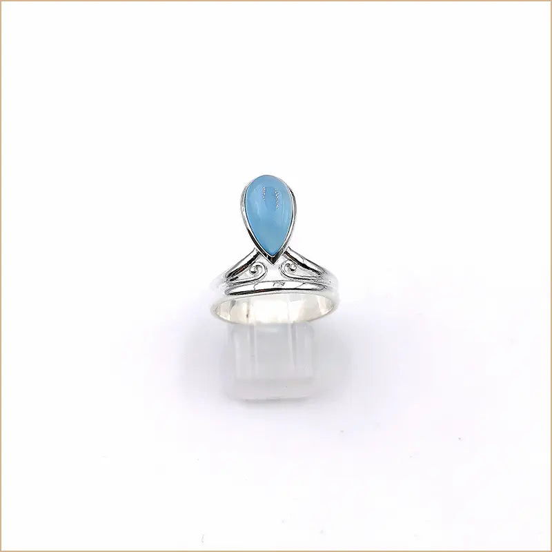 Bague calcédoine goutte "RI1133.CA"