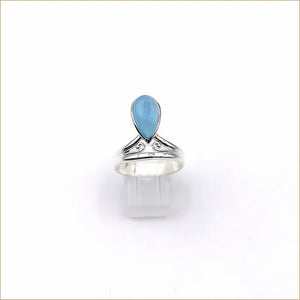 Bague calcédoine goutte "RI1133.CA"