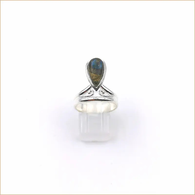 Bague labradorite goutte "RI1133.L"