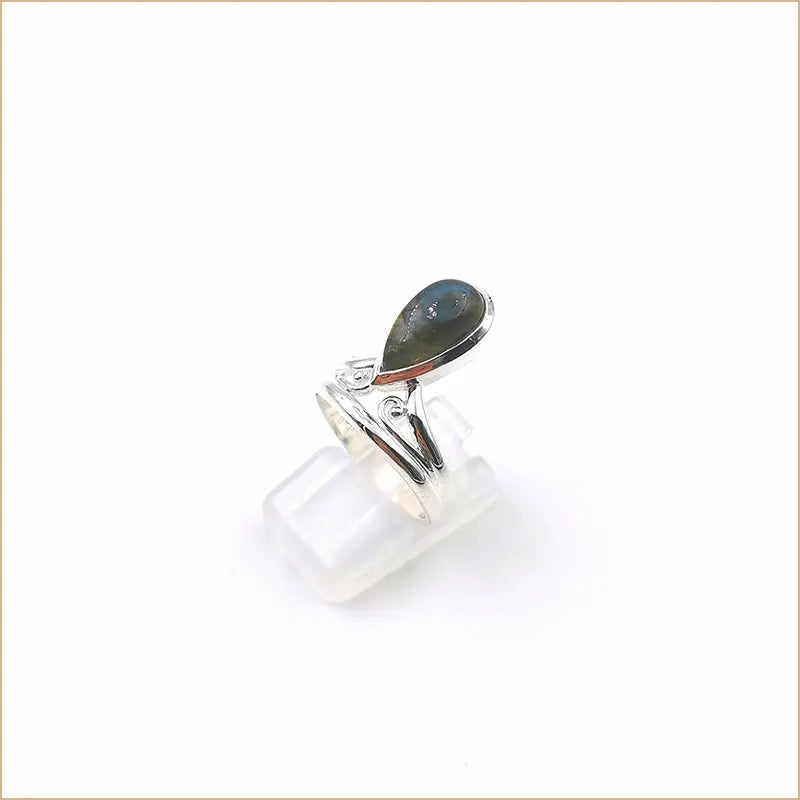 Bague labradorite goutte "RI1133.L"