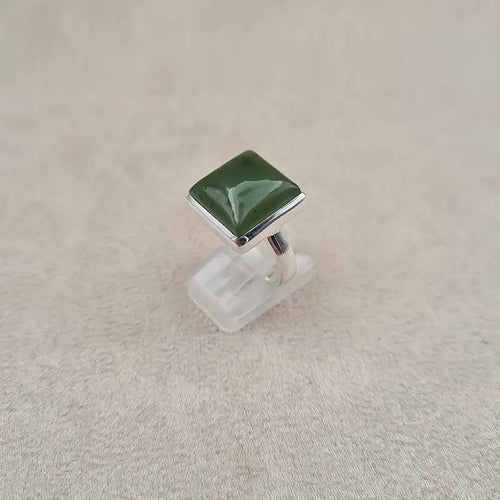 Bague jade carrée "RI1157.A"