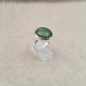 Bague jade ronde "RI1157.B"