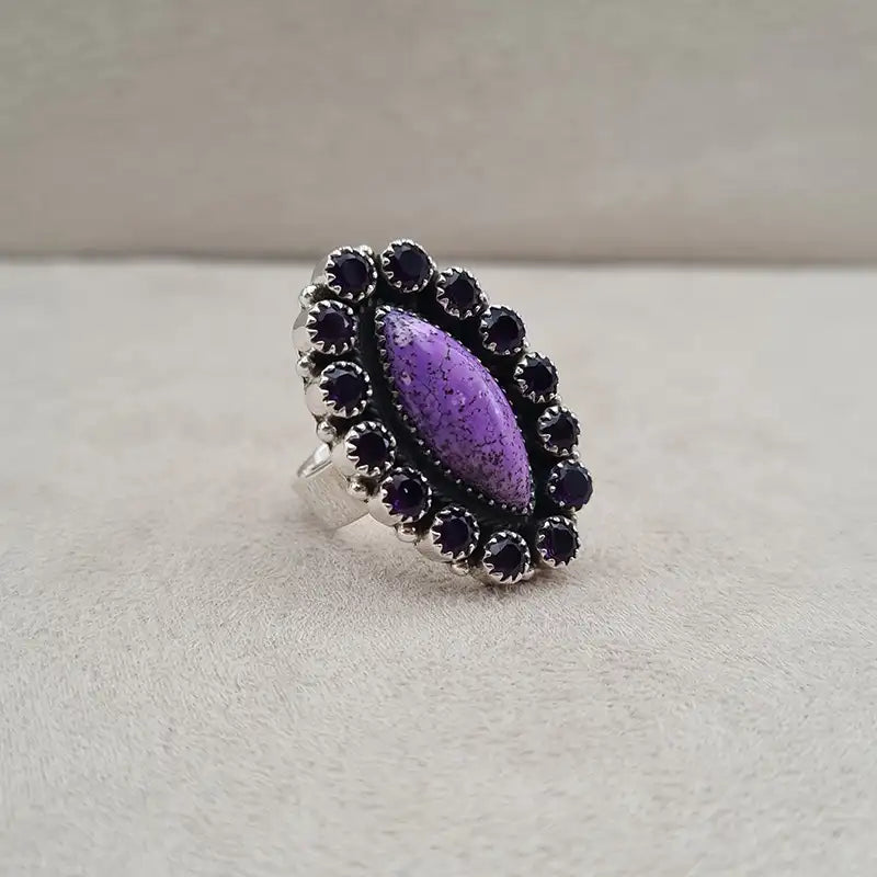 Bague opale dentrite marquise "RI1158.A"