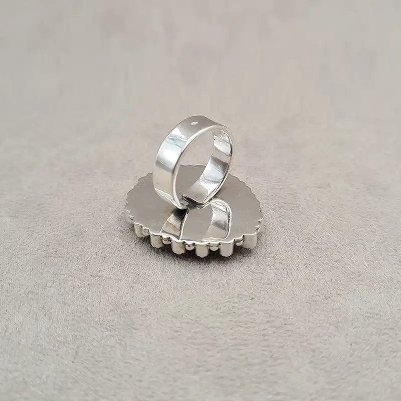 Bague opale dentrite goutte "RI1158.C"