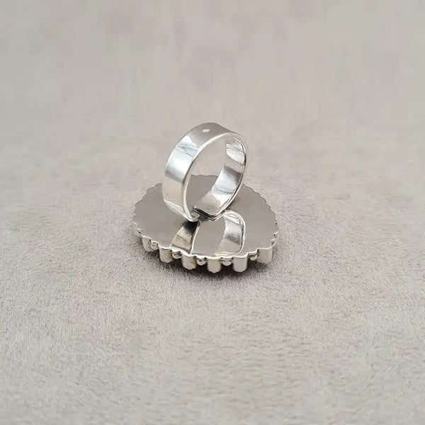 Bague opale dentrite goutte "RI1158.C"