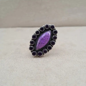 Bague opale dentrite marquise "RI1158.A"