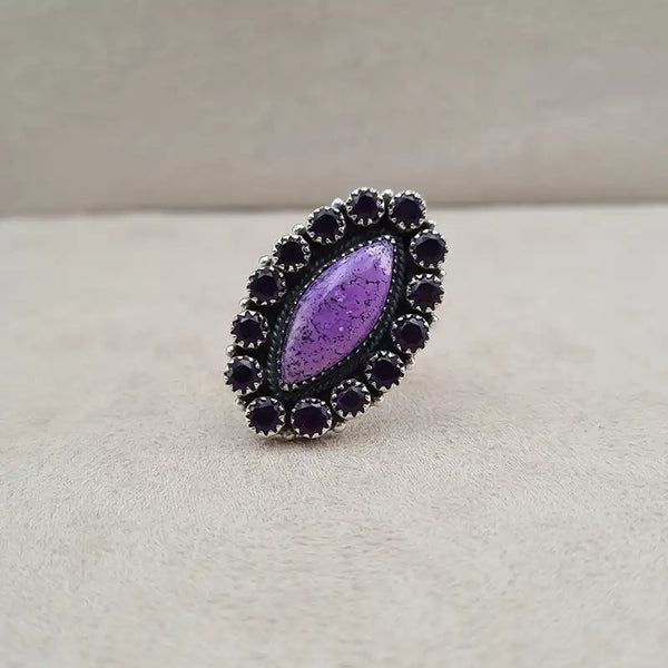 Bague opale dentrite marquise "RI1158.A"