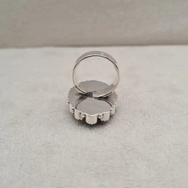 Bague opale dentrite marquise "RI1158.A"