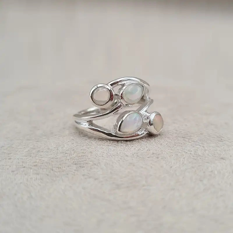 Bague opale multi "RI1189"