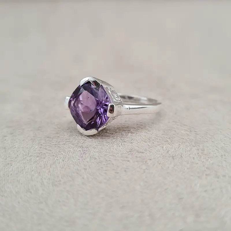 Bague améthyste square cut "RI1190.A"