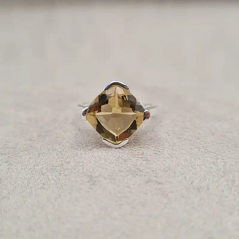 Bague citrine square cut "RI1190.C"