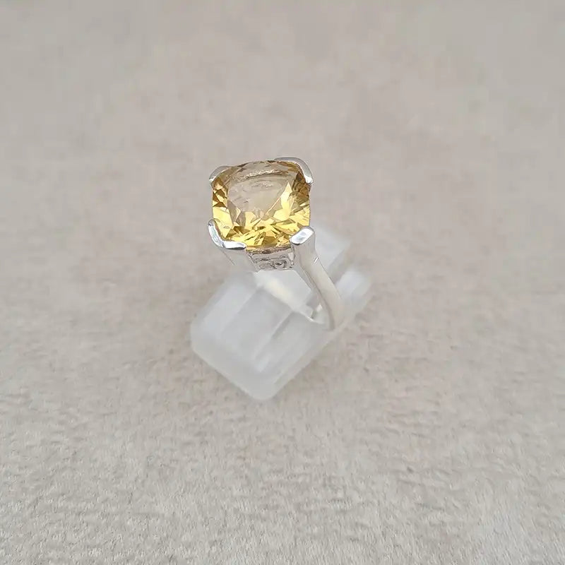 Bague citrine square cut "RI1190.C"