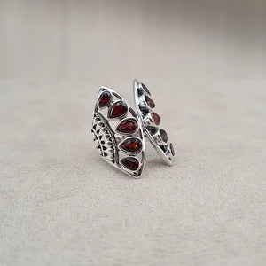 Bague grenat papillon "RI1193.G"