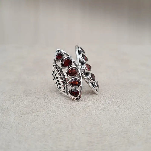 Bague grenat papillon "RI1193.G"