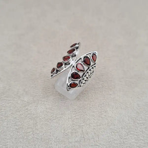 Bague grenat papillon "RI1193.G"