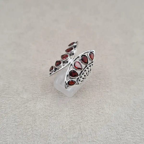 Bague grenat papillon "RI1193.G"