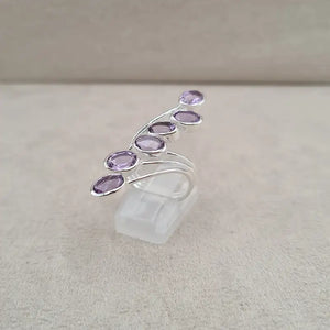 Bague améthyste multi wire "RI1194.A"