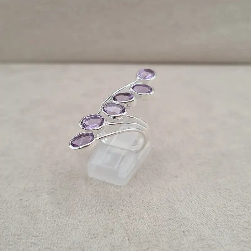 Bague améthyste multi wire "RI1194.A"