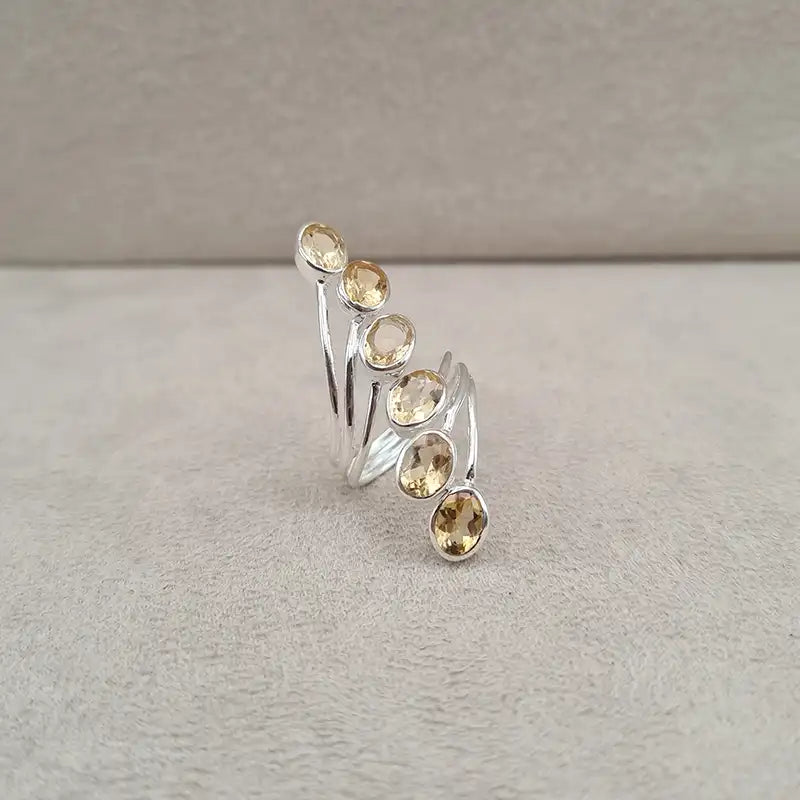 Bague citrine multi wire "RI1194.C"