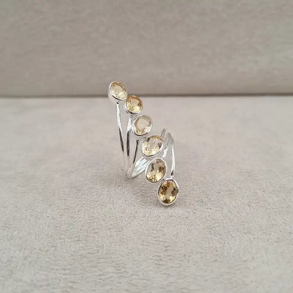 Bague citrine multi wire "RI1194.C"