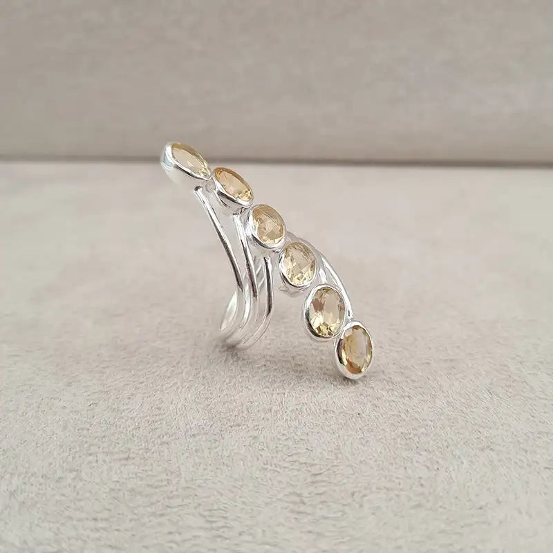 Bague citrine multi wire "RI1194.C"