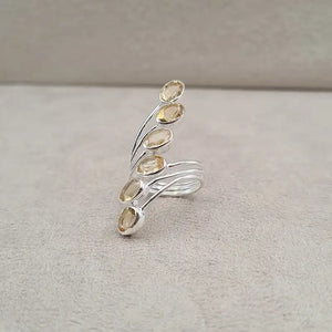 Bague citrine multi wire "RI1194.C"