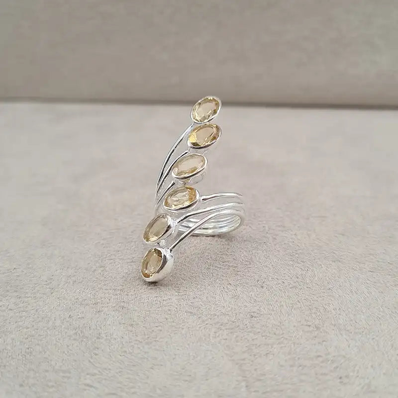 Bague citrine multi wire "RI1194.C"