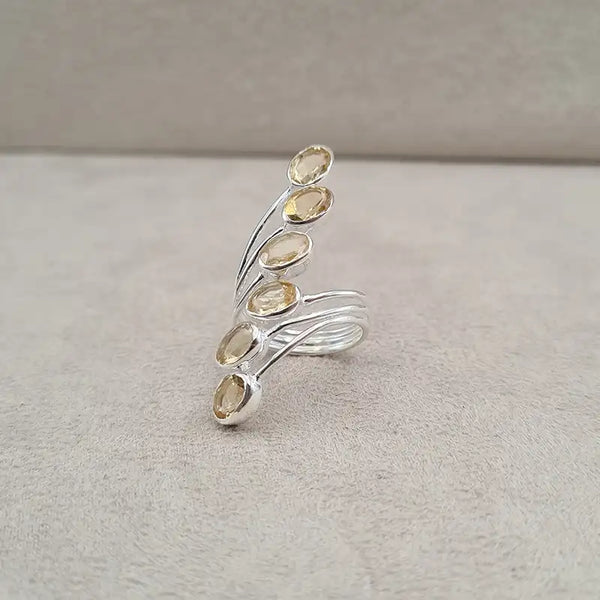 Bague citrine multi wire "RI1194.C"