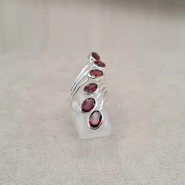 Bague grenat multi wire "RI1194.G"
