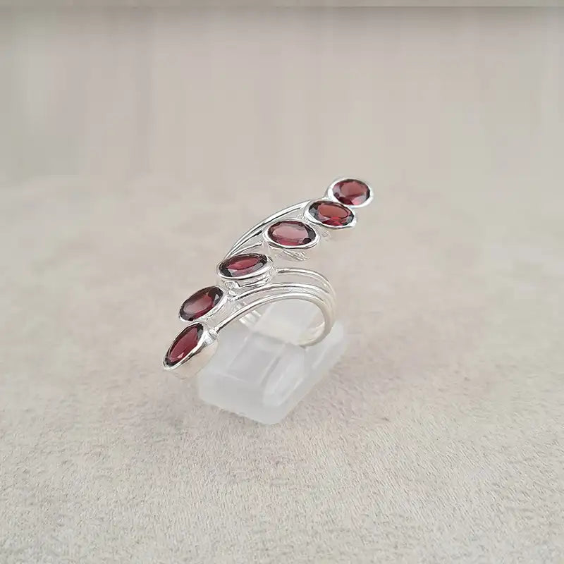 Bague grenat multi wire "RI1194.G"