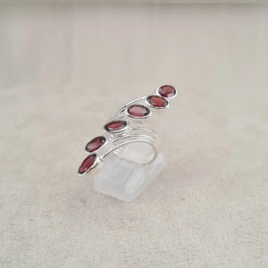 Bague grenat multi wire "RI1194.G"