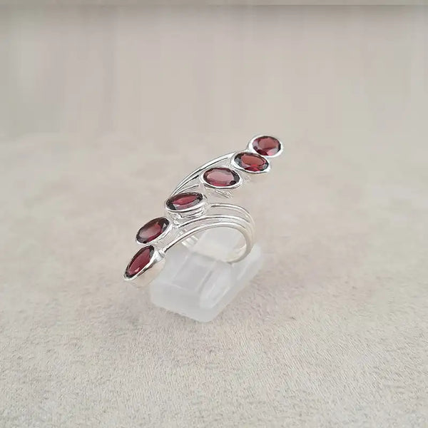 Bague grenat multi wire "RI1194.G"