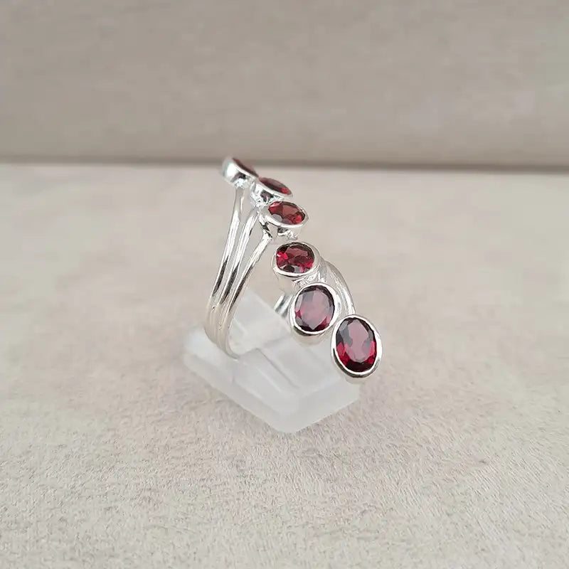 Bague grenat multi wire "RI1194.G"