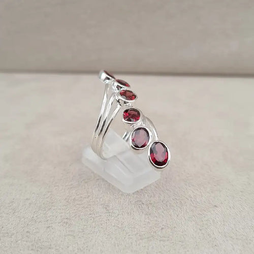 Bague grenat multi wire "RI1194.G"