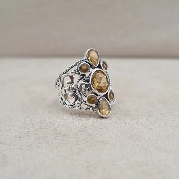 Bague citrine multi queen "RI1195.C"