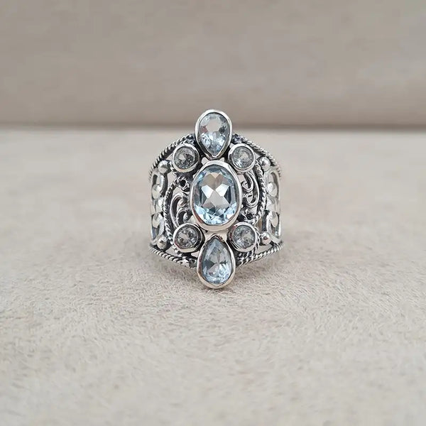 Bague topaze multi queen "RI1195.T"