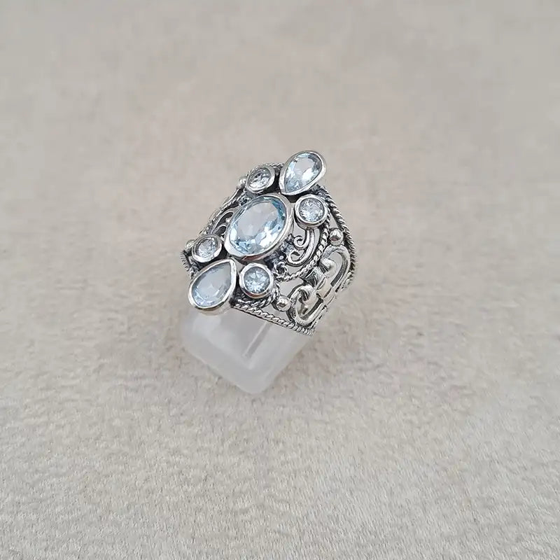 Bague topaze multi queen "RI1195.T"