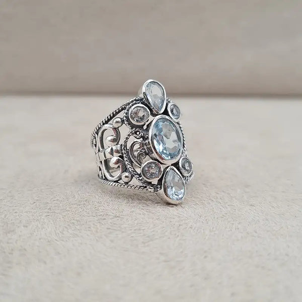 Bague topaze multi queen "RI1195.T"