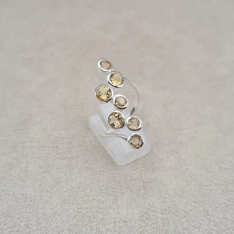 Bague citrine multi single wire "RI1198.C"