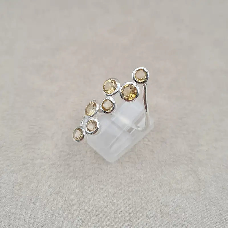 Bague citrine multi single wire "RI1198.C"