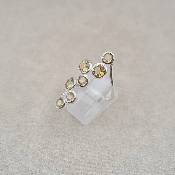 Bague citrine multi single wire "RI1198.C"