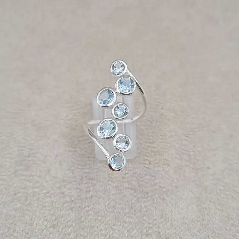 Bague topaze multi single wire "RI1198.T"