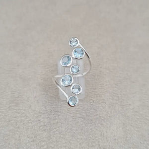 Bague topaze multi single wire "RI1198.T"