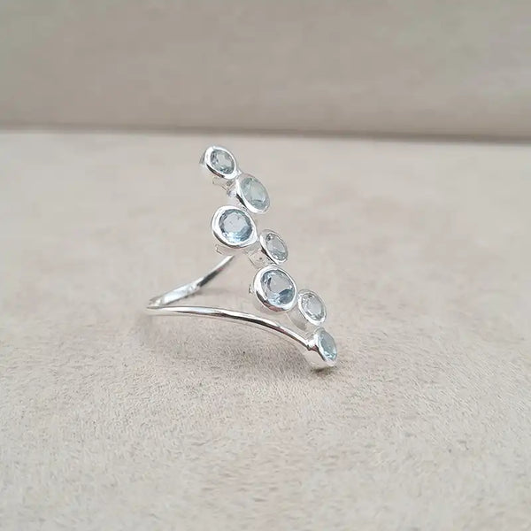 Bague topaze multi single wire "RI1198.T"