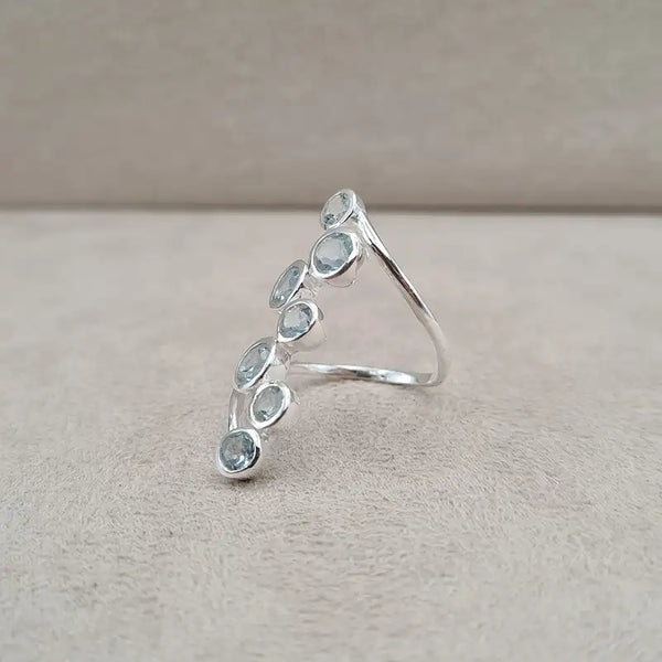 Bague topaze multi single wire "RI1198.T"
